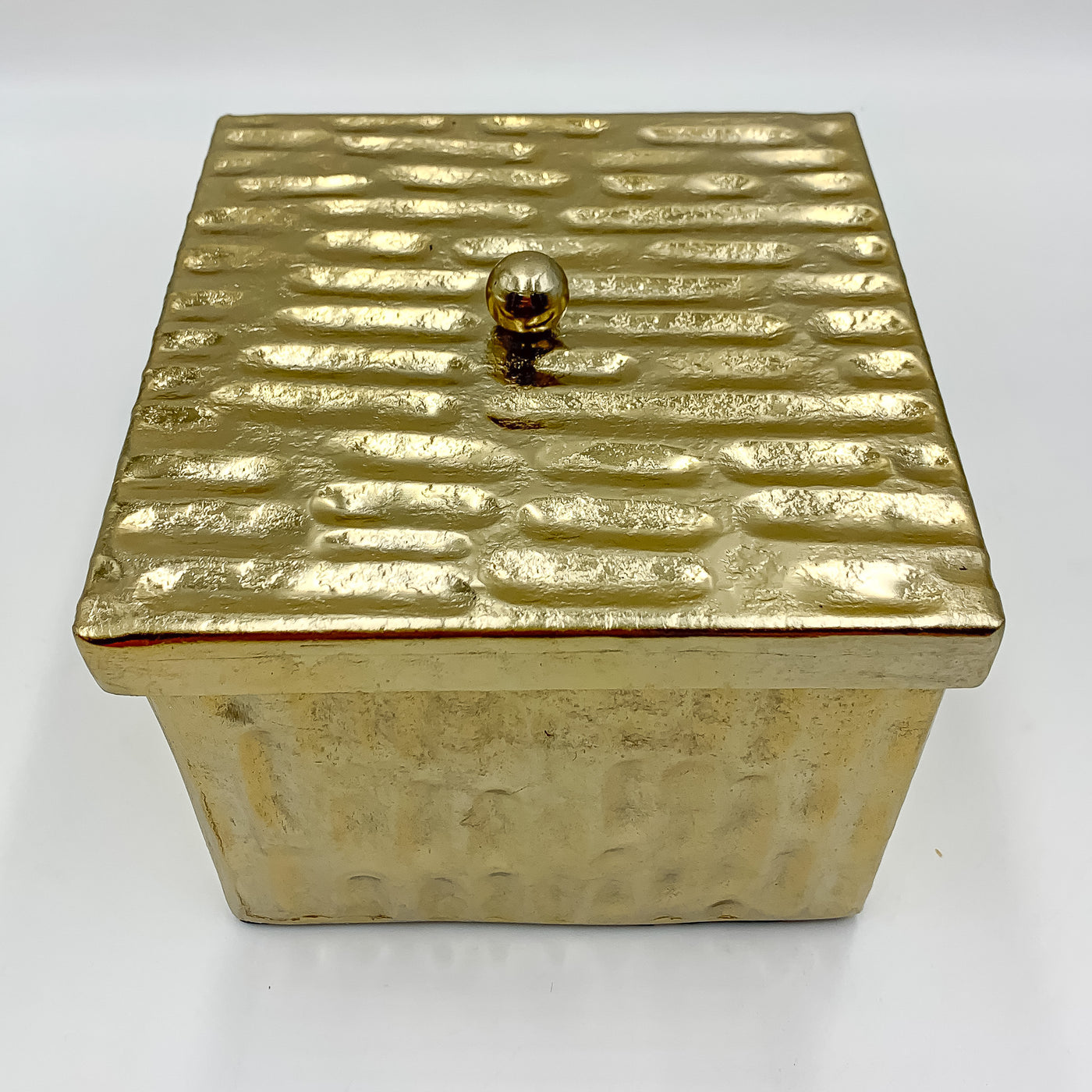 Cajas decorativas Metal Dorado
