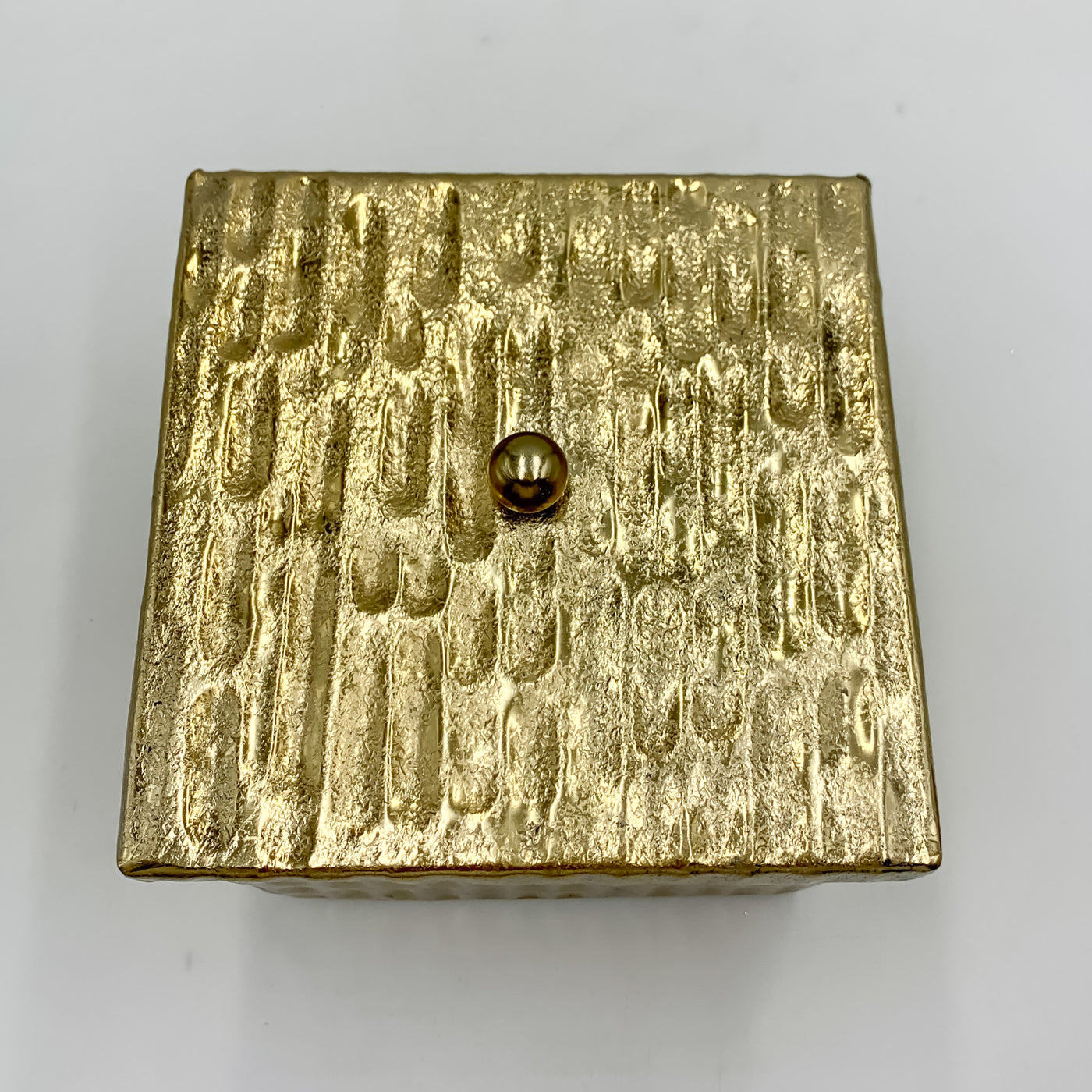 Cajas decorativas Metal Dorado