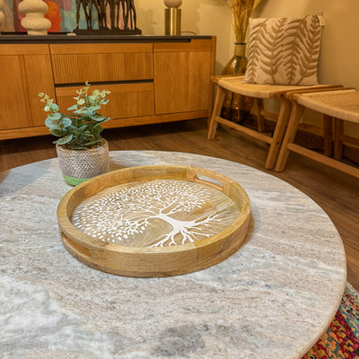 Decoración Bandejas decorativas Madera Natural