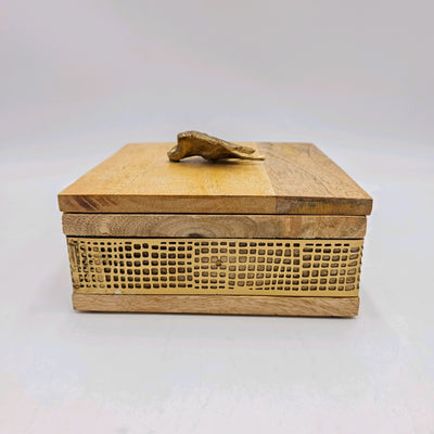 Decoración Cajas decorativas Con Tapa Madera Natural