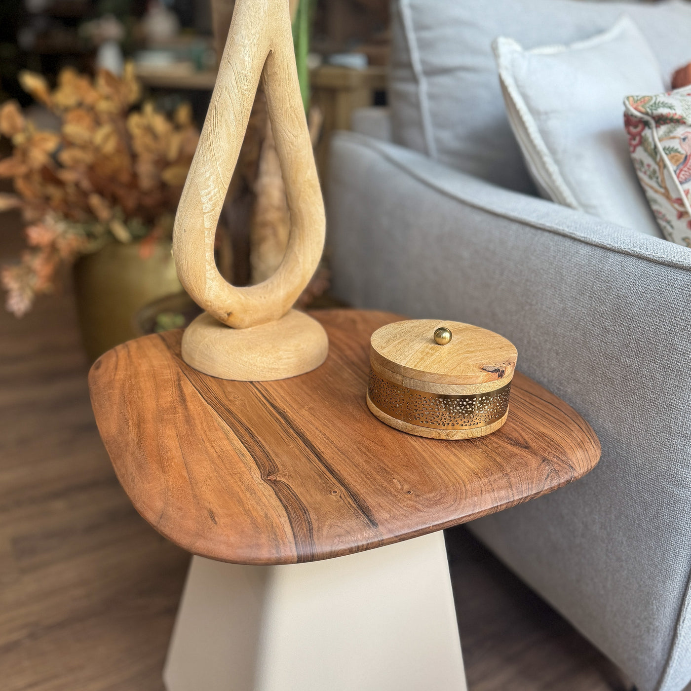 Decoración Cajas decorativas Con Tapa Madera Natural