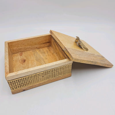 Decoración Cajas decorativas Con Tapa Madera Natural