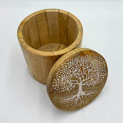 Decoración Cajas decorativas Con Tapa Madera Natural