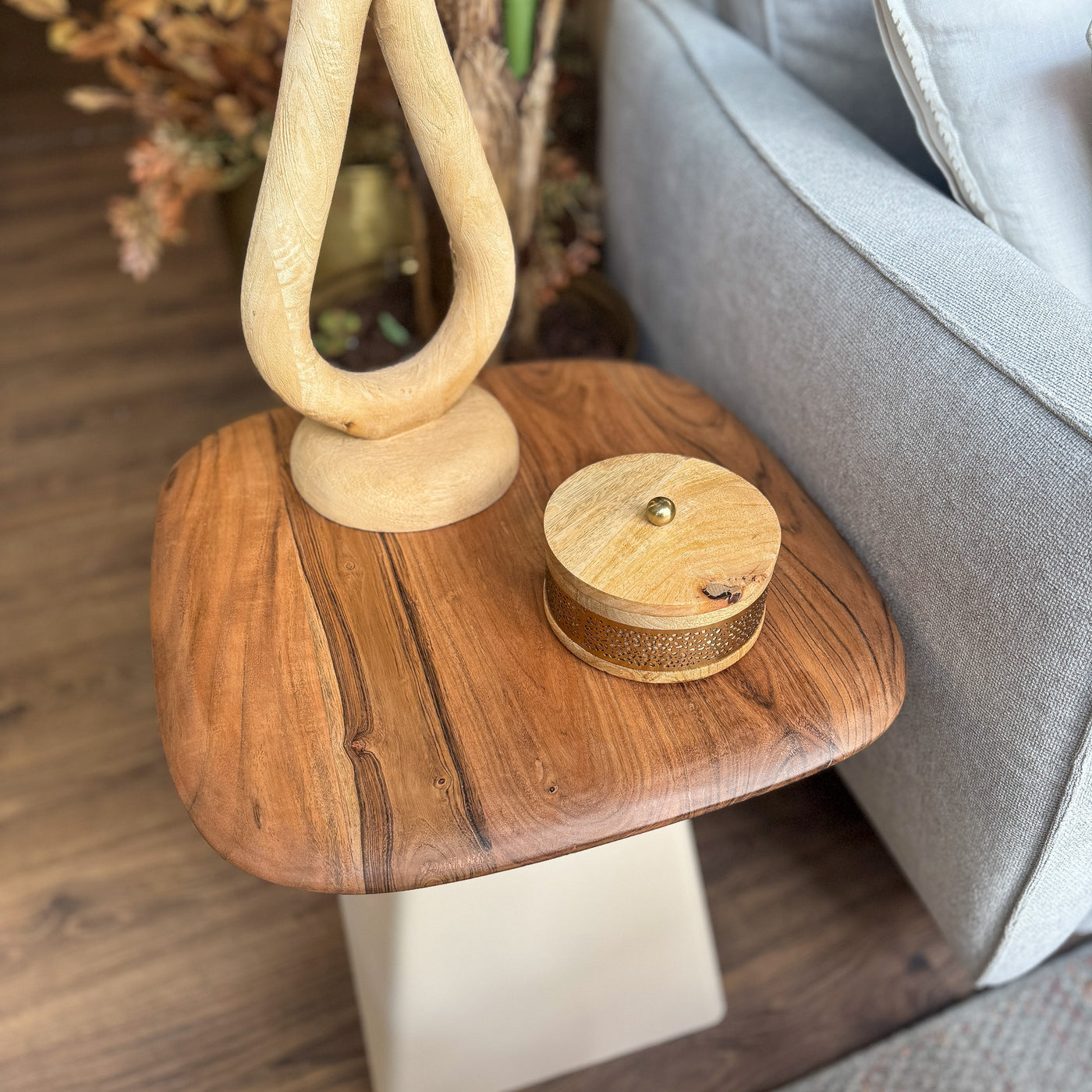 Decoración Cajas decorativas Con Tapa Madera Natural