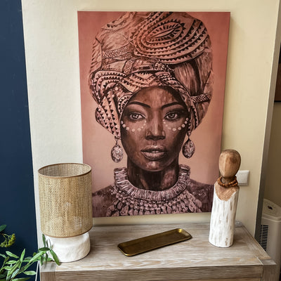 Decoración Cuadros Acrílico Madera Rosa