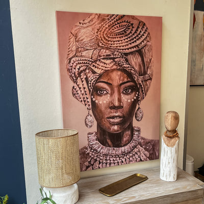 Decoración Cuadros Acrílico Madera Rosa