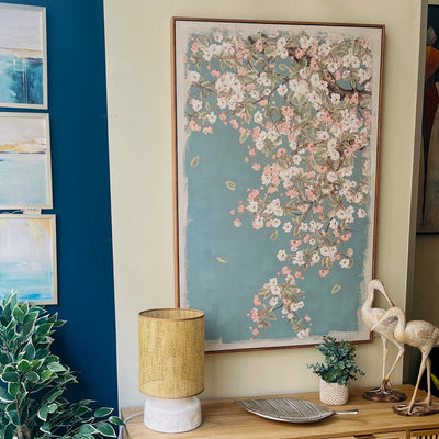 Decoración Cuadros Madera Rosa