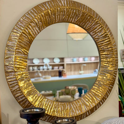 Decoración Espejos De pared Metal Dorado