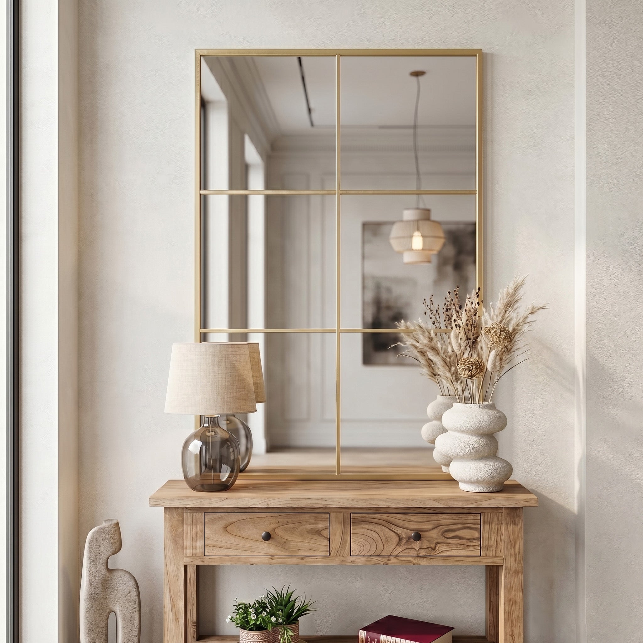 Decoración Espejos De pared Metal Dorado
