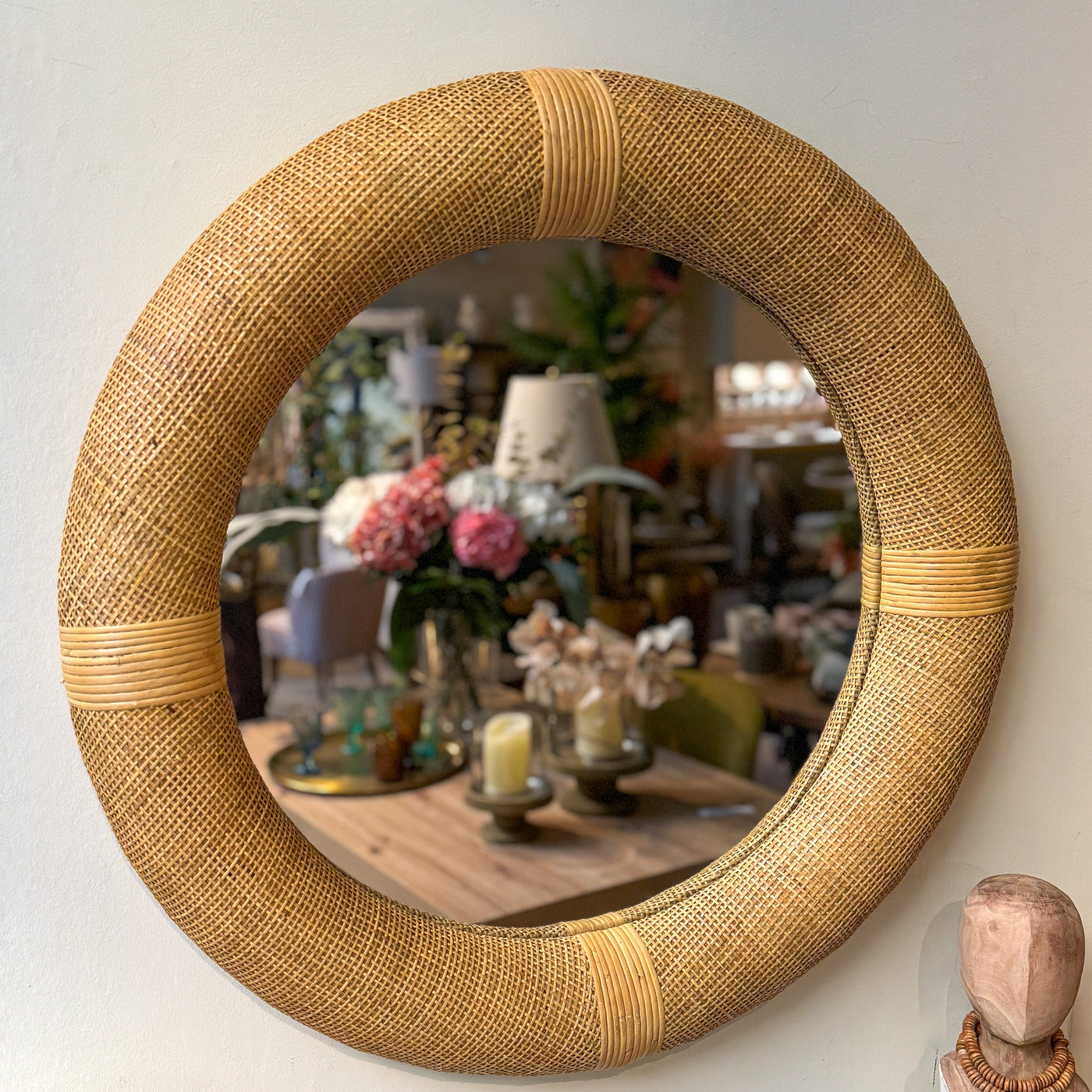 Decoración Espejos De pared Ratán Natural
