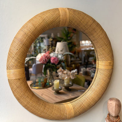 Decoración Espejos De pared Ratán Natural