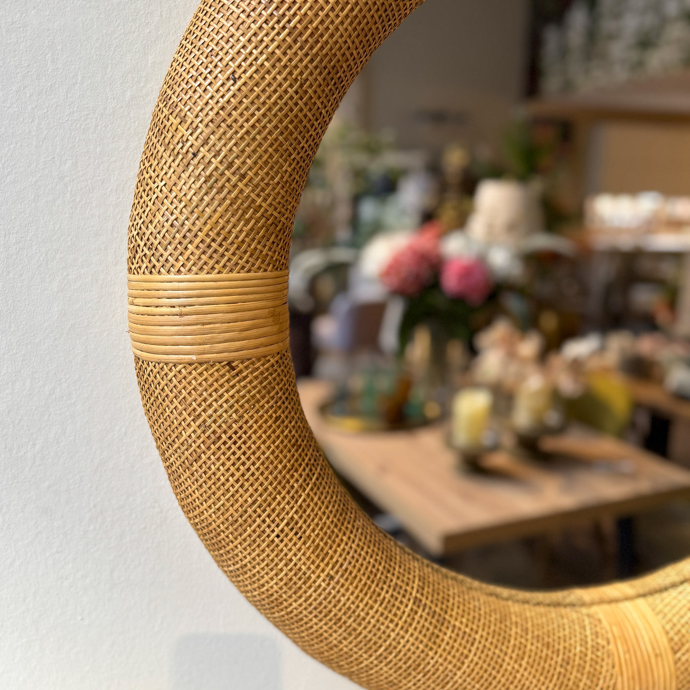 Decoración Espejos De pared Ratán Natural