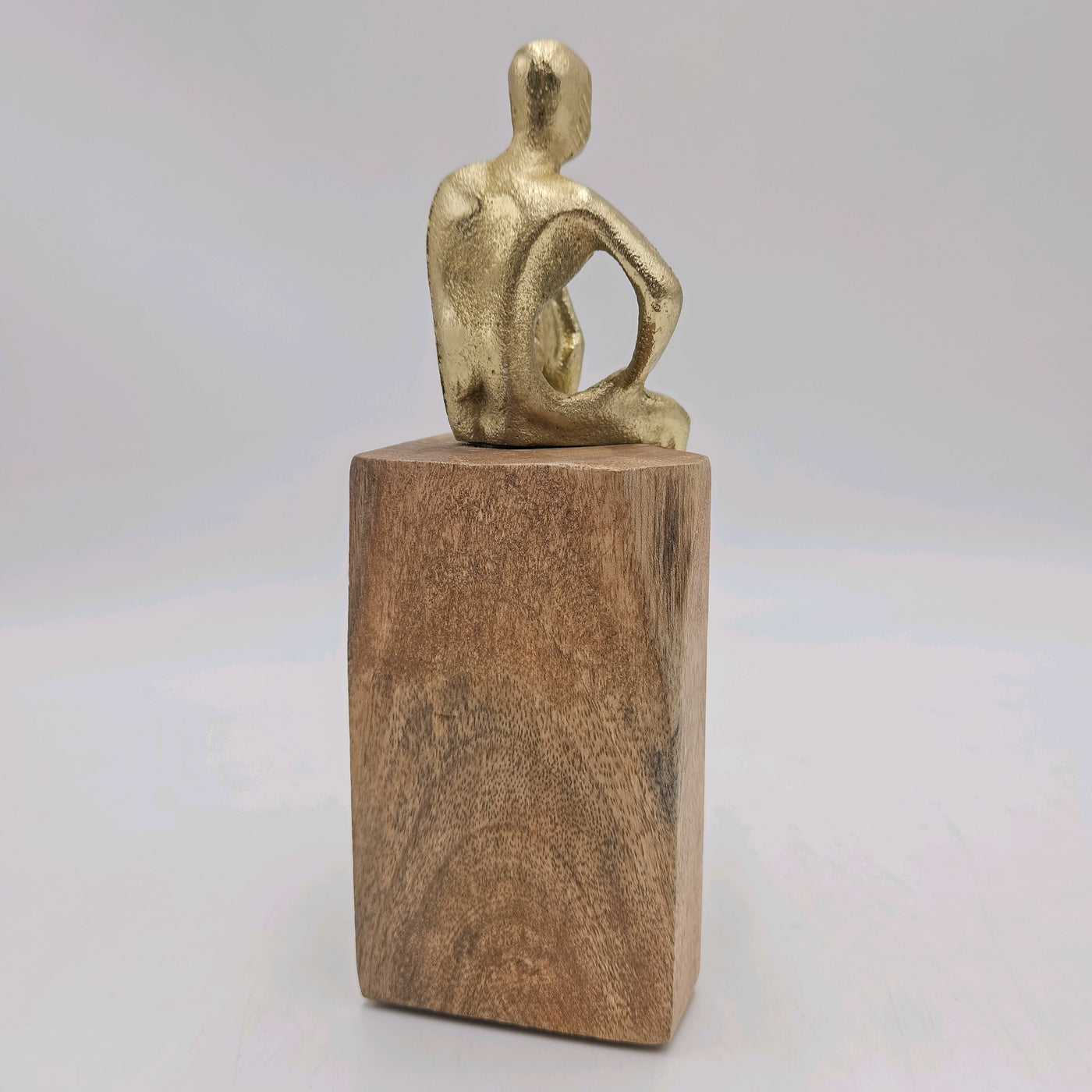 Decoración Figuras decorativas Madera Dorado