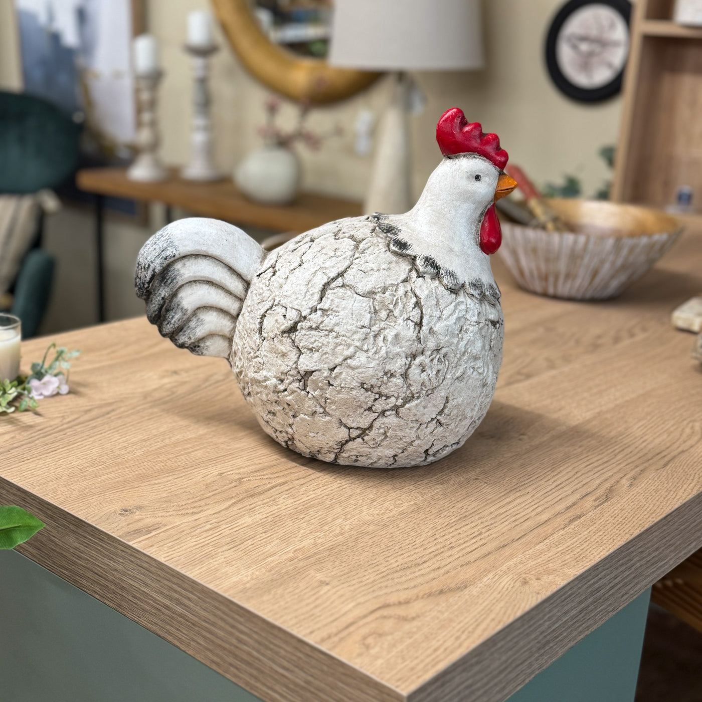 Decoración Figuras decorativas Metal Blanco