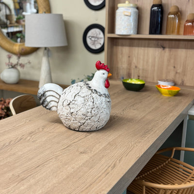 Decoración Figuras decorativas Metal Blanco