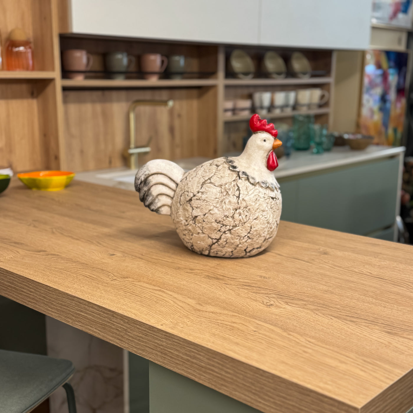 Decoración Figuras decorativas Metal Blanco