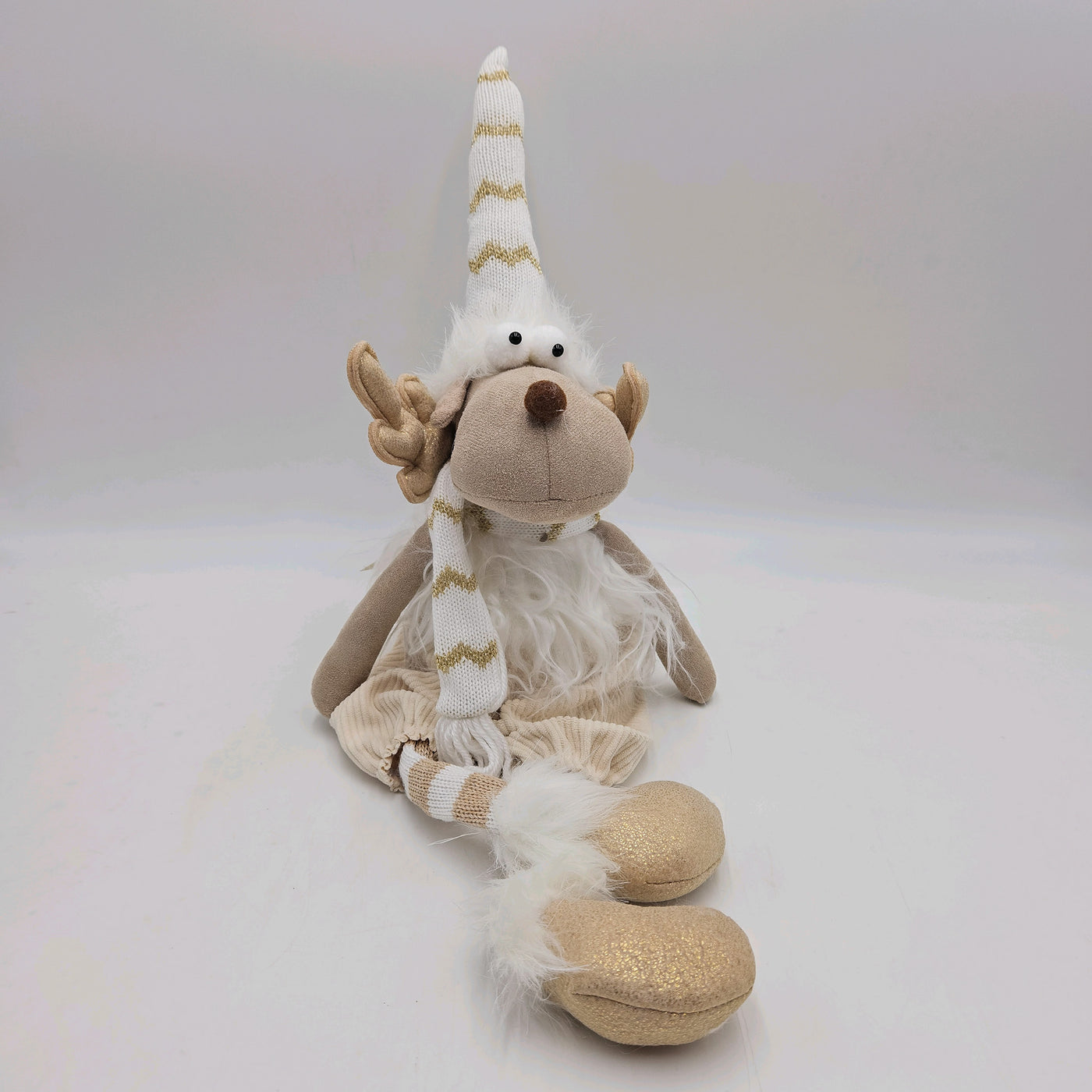 Decoración Figuras decorativas Navidad Poliéster Beige