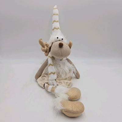 Decoración Figuras decorativas Navidad Poliéster Beige