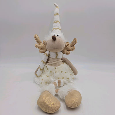 Decoración Figuras decorativas Navidad Poliéster Beige