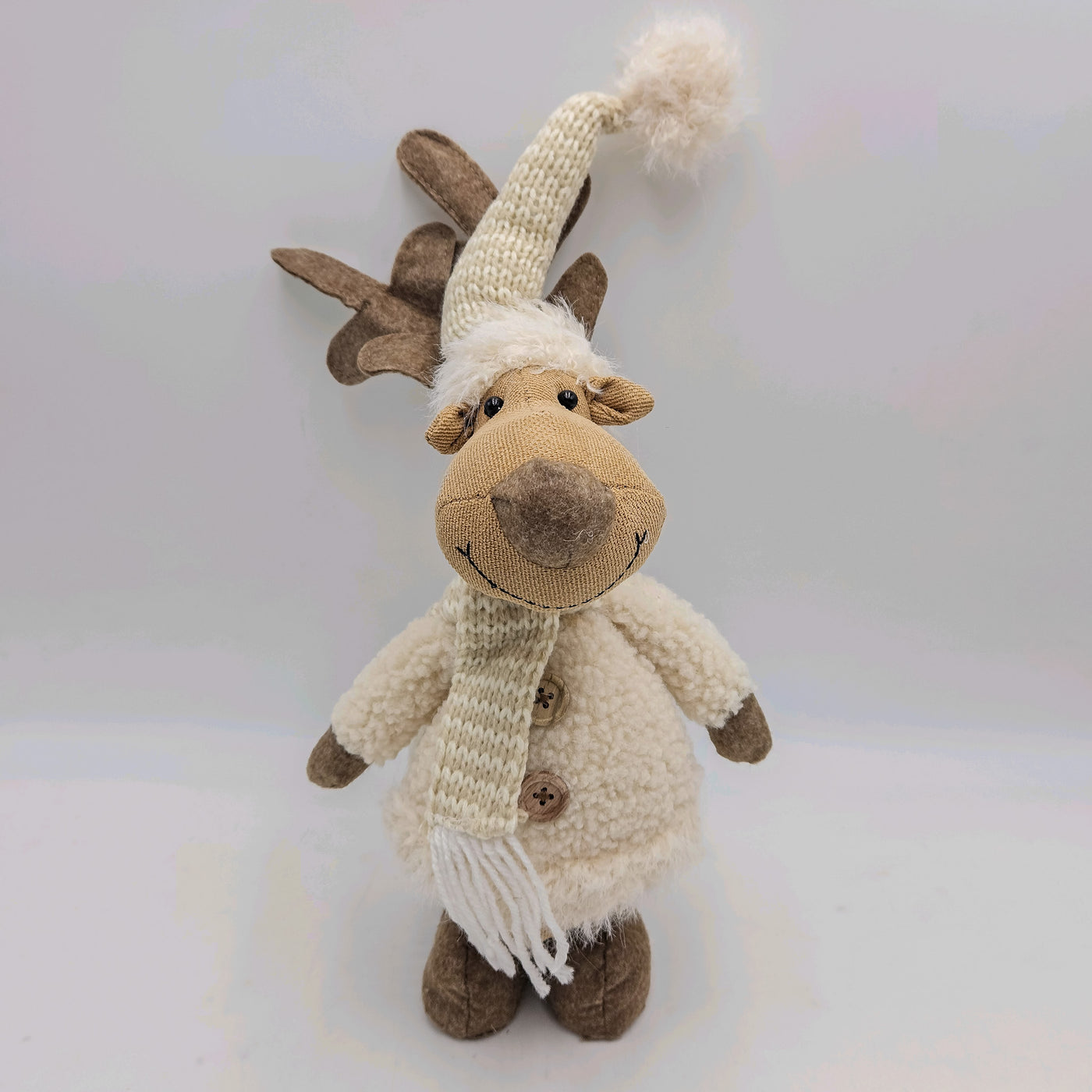 Decoración Figuras decorativas Navidad Poliéster Beige