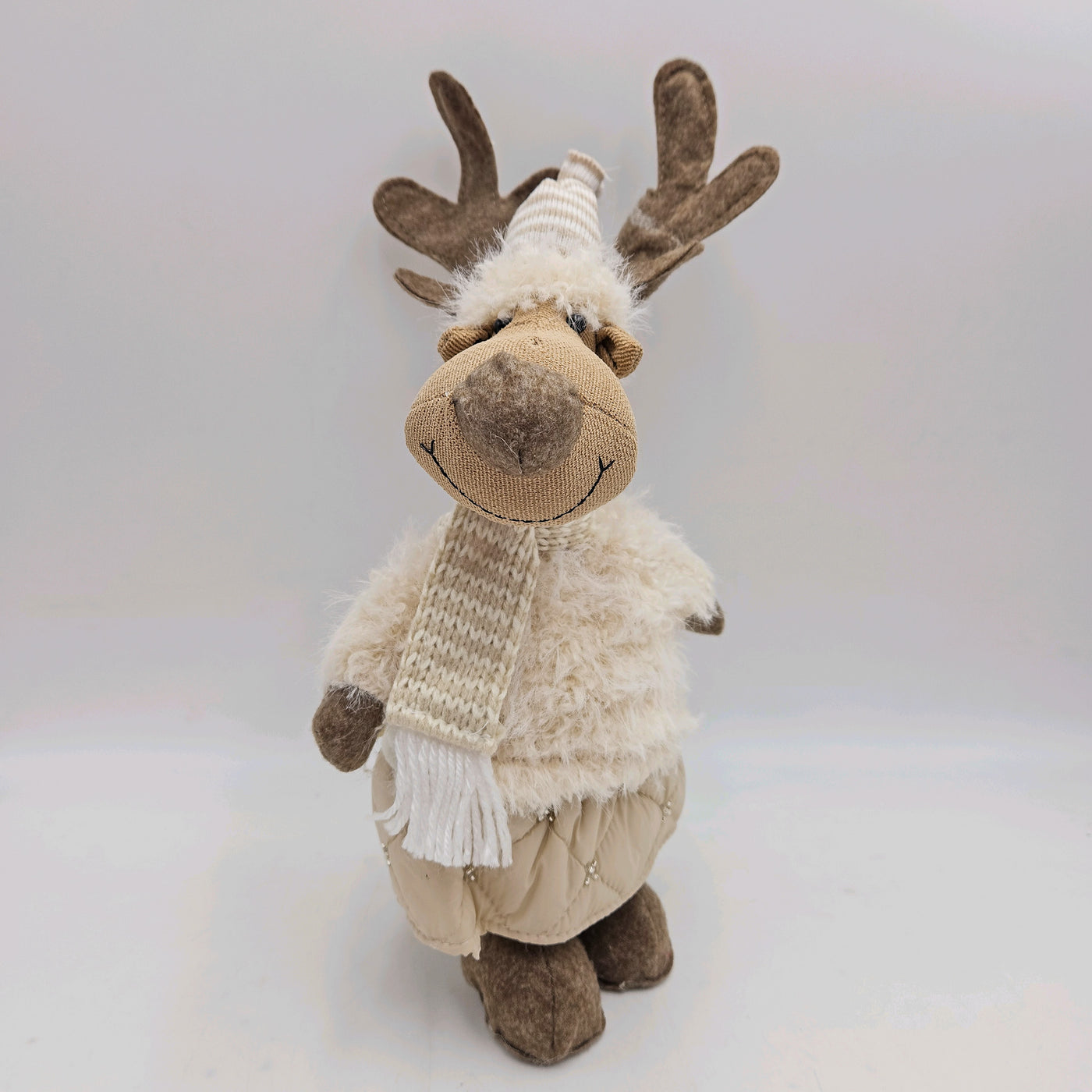 Decoración Figuras decorativas Navidad Poliéster Beige