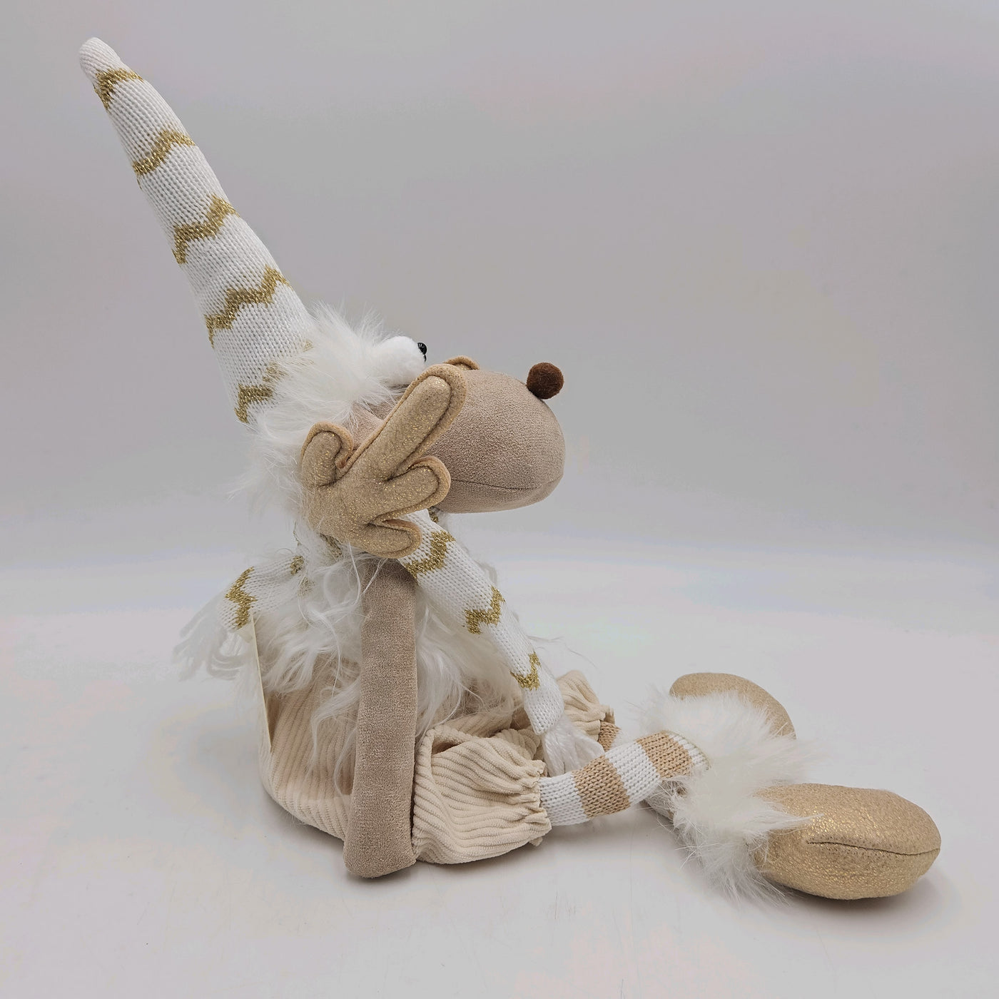 Decoración Figuras decorativas Navidad Poliéster Beige