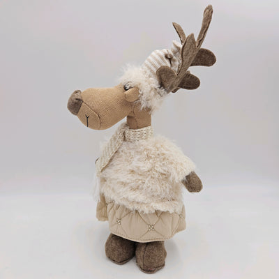 Decoración Figuras decorativas Navidad Poliéster Beige