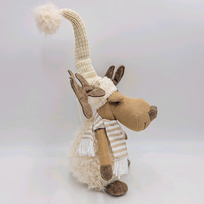 Decoración Figuras decorativas Navidad Poliéster Beige