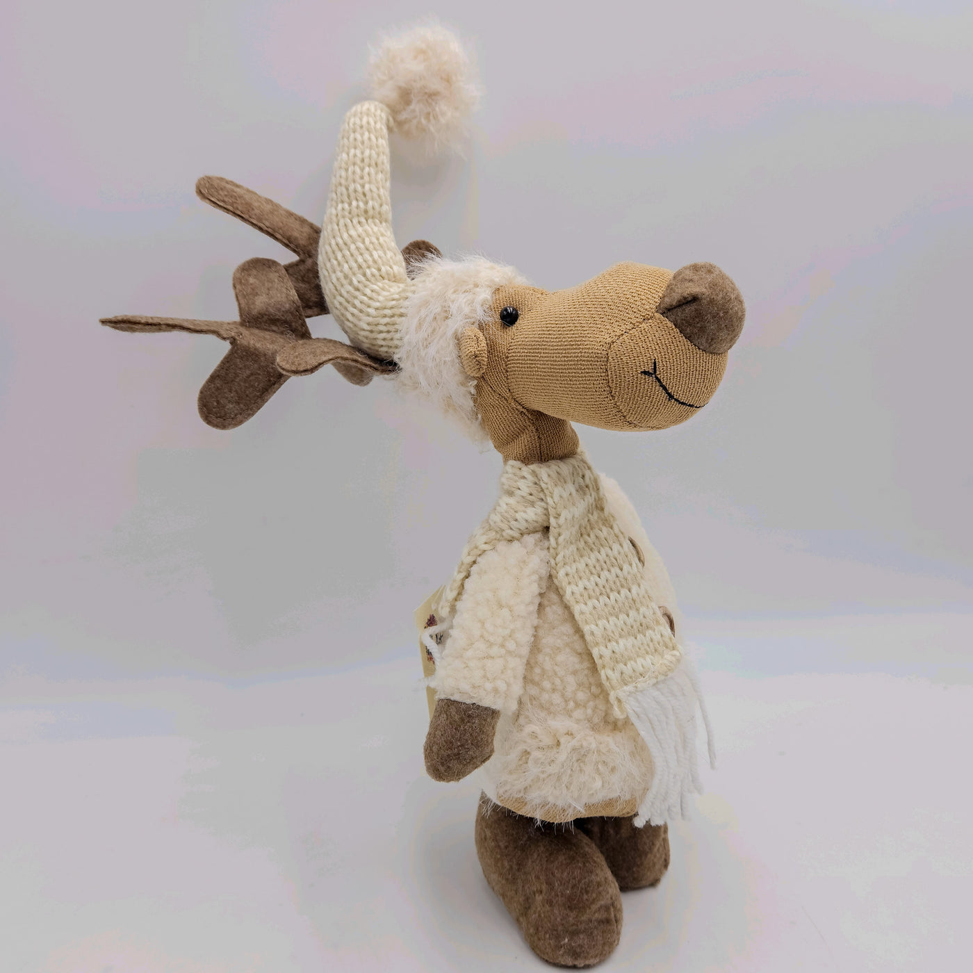 Decoración Figuras decorativas Navidad Poliéster Beige