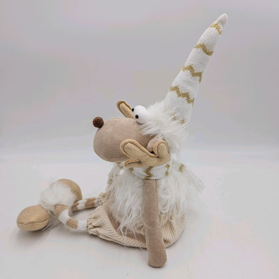 Decoración Figuras decorativas Navidad Poliéster Beige