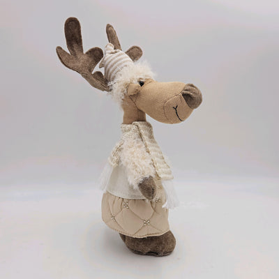 Decoración Figuras decorativas Navidad Poliéster Beige