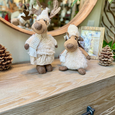 Decoración Figuras decorativas Navidad Poliéster Beige