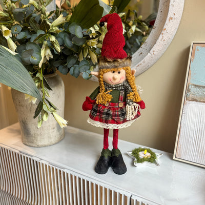 Decoración Figuras decorativas Navidad Poliéster Rojo