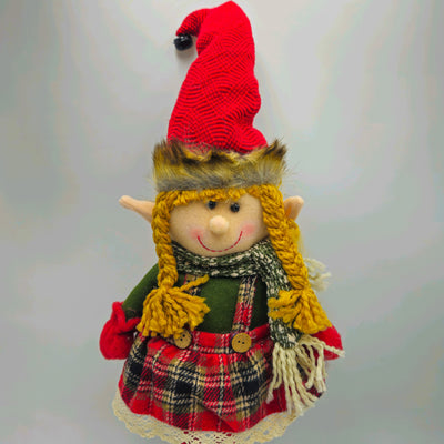 Decoración Figuras decorativas Navidad Poliéster Rojo