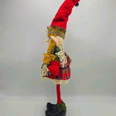 Decoración Figuras decorativas Navidad Poliéster Rojo