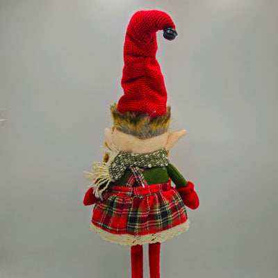 Decoración Figuras decorativas Navidad Poliéster Rojo