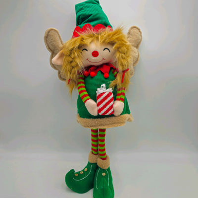 Decoración Figuras decorativas Navidad Poliéster Verde