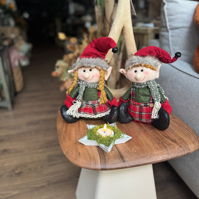 Decoración Figuras decorativas Navidad Poliéster Verde