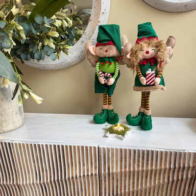Decoración Figuras decorativas Navidad Poliéster Verde