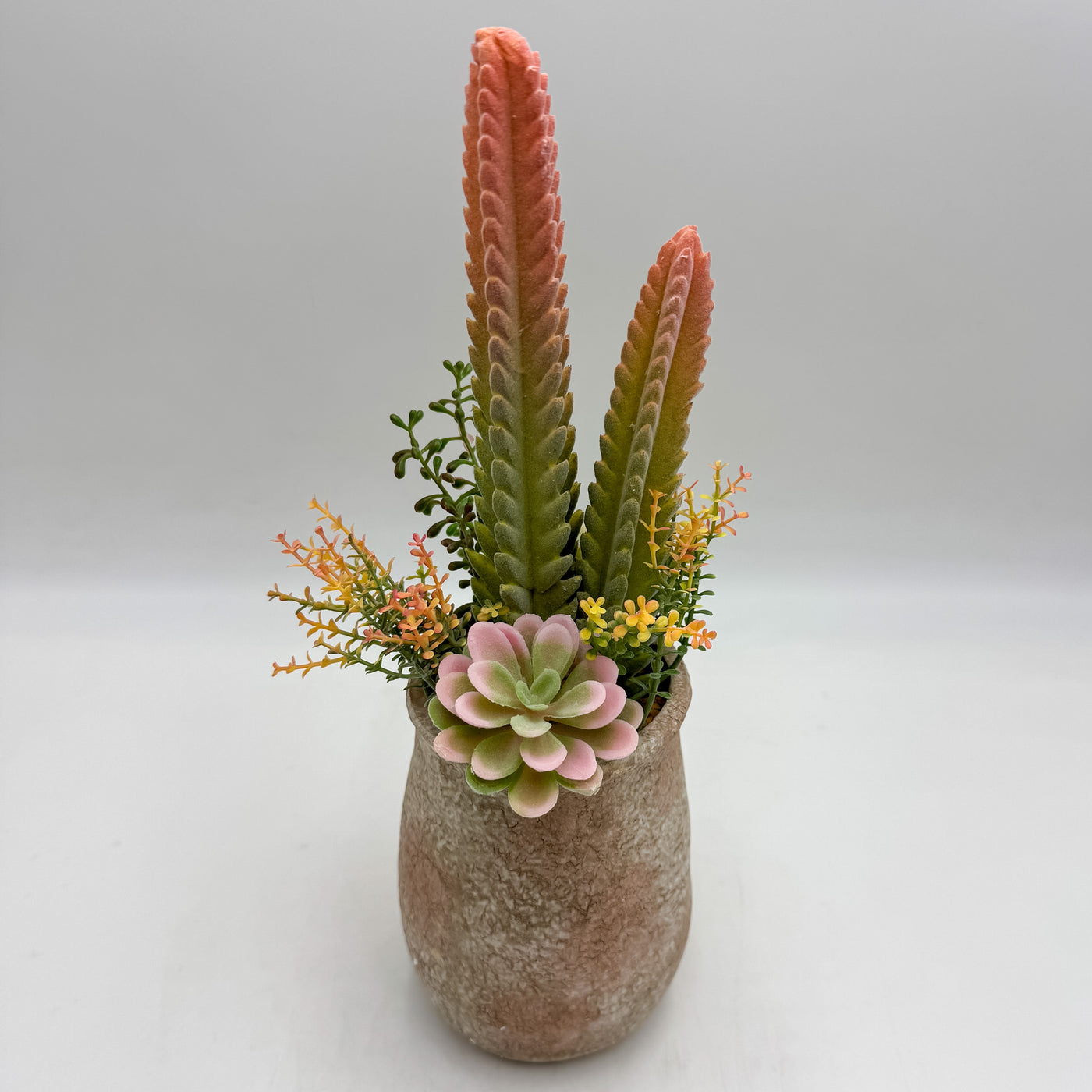 plantas de plastico decoracion Planta artificial multicolor 13x13x35 cm – Petra Decora