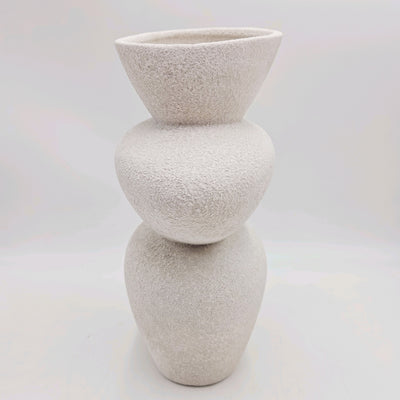 Decoración Jarrones Cerámica Blanco