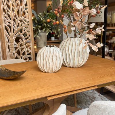 Decoración Jarrones Cerámica Blanco