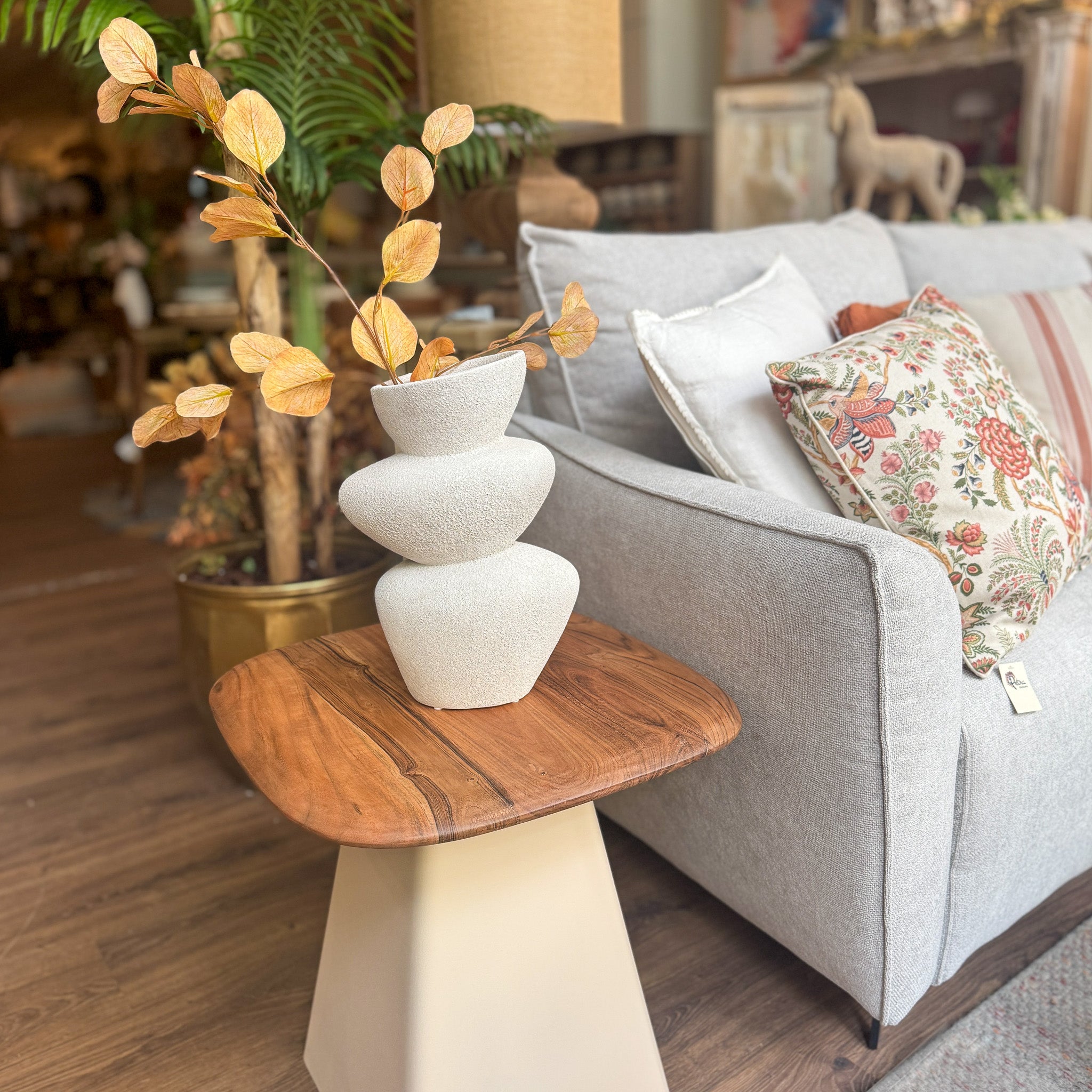 Decoración Jarrones Cerámica Blanco