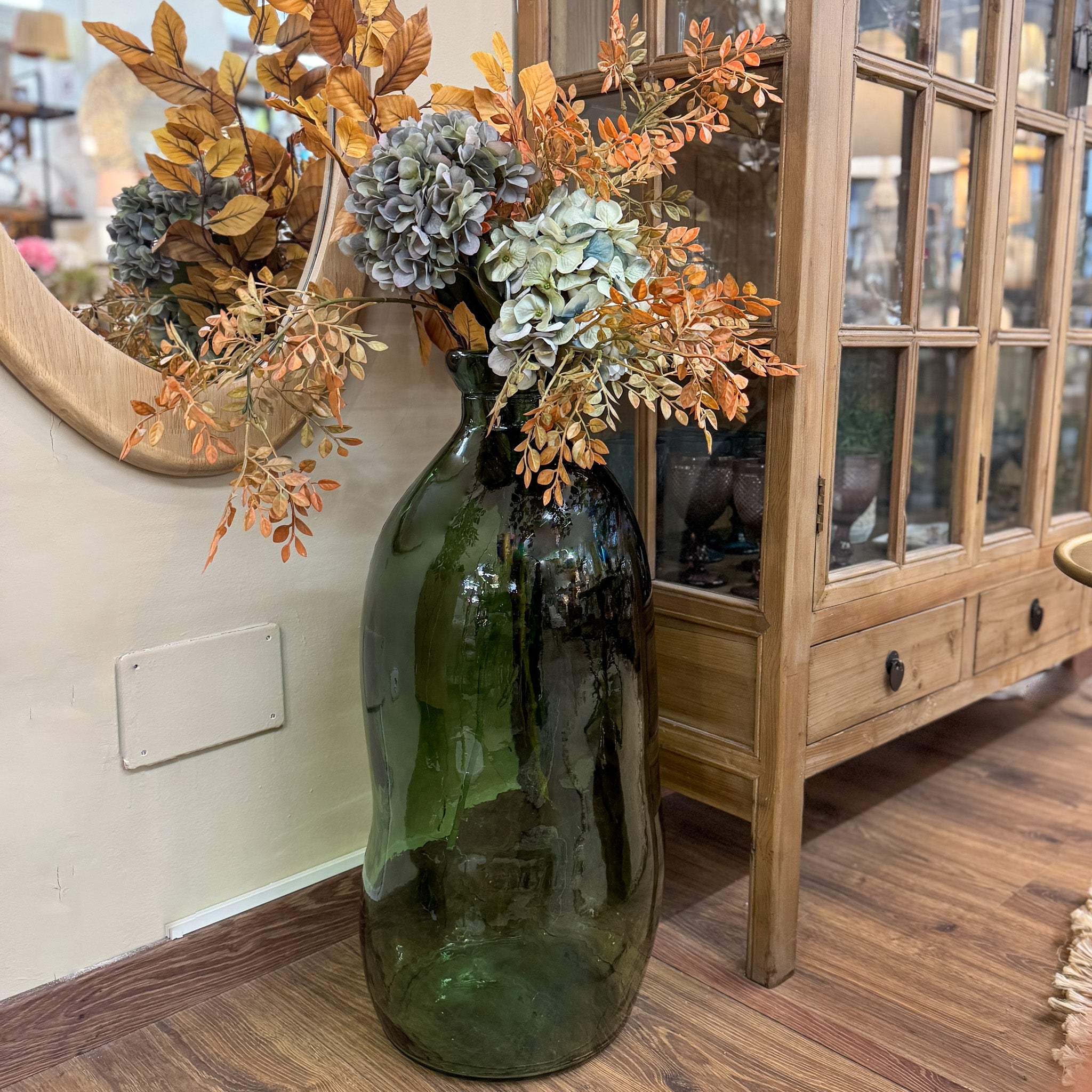 Decoración Jarrones Cristal Verde