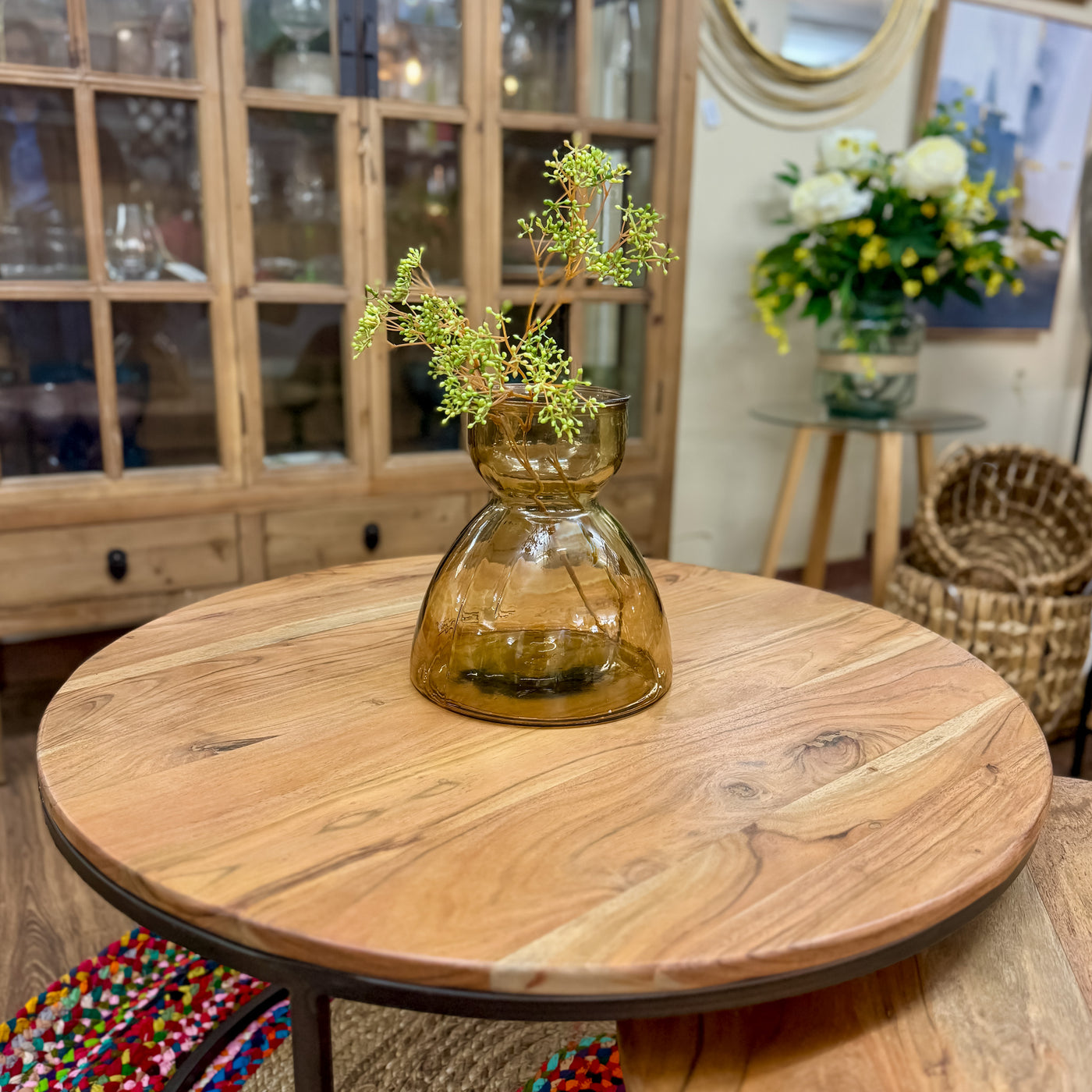 Decoración Jarrones Vidrio Naranja