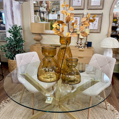 Decoración Jarrones Vidrio Naranja