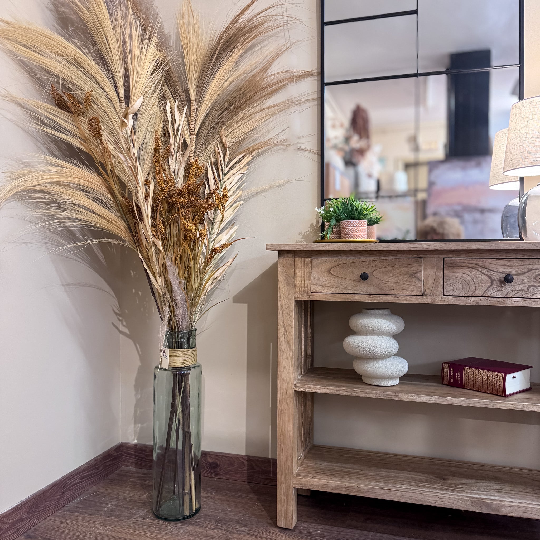 Decoración Jarrones Vidrio Transparente