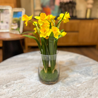 Decoración Jarrones Vidrio y cristal Amarillo