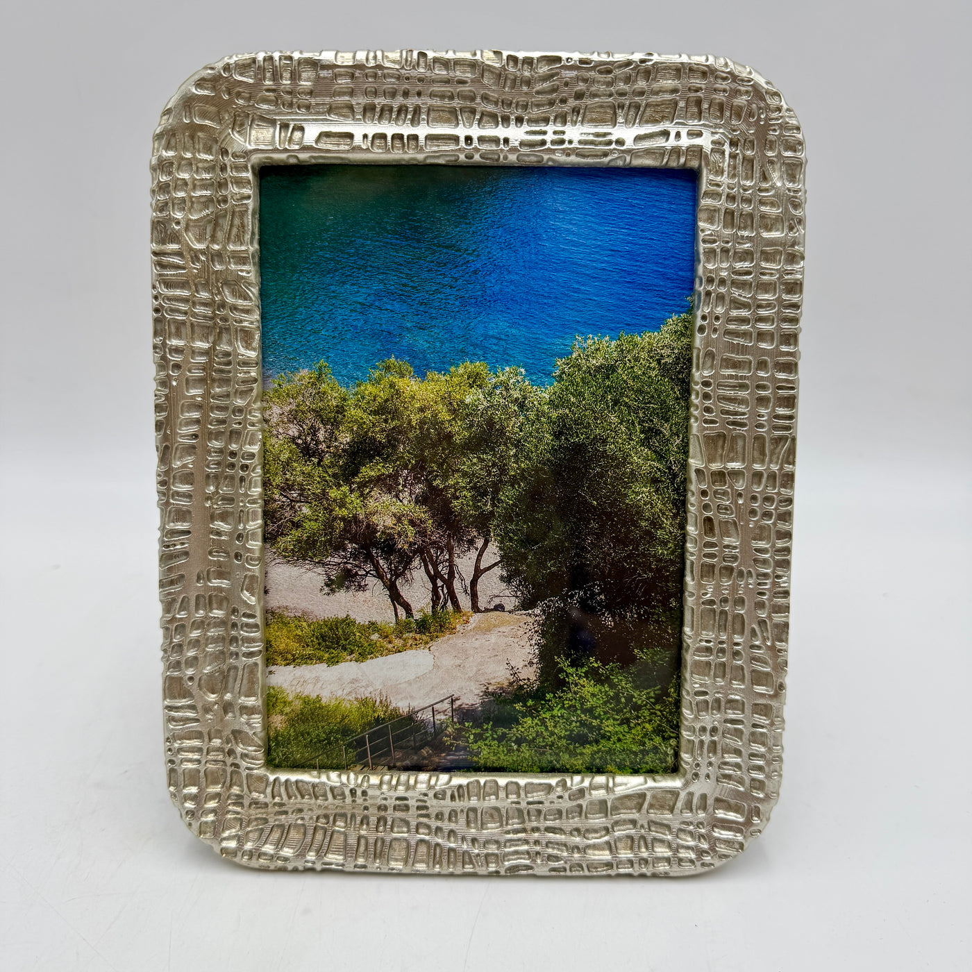 Decoración Marcos de fotos Resina Plateado