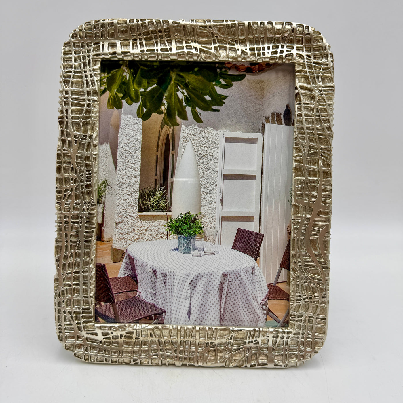 Decoración Marcos de fotos Resina Plateado